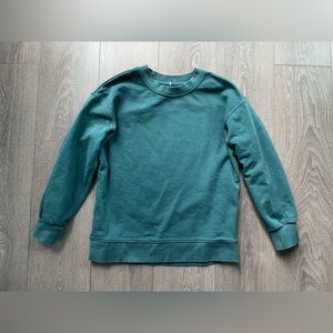 Lululemon Teal Crew Neck Sweater oversized 6 small S yoga Pilates